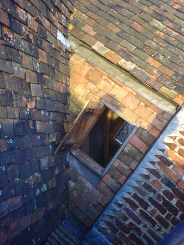 Warden Abbey roof hatch